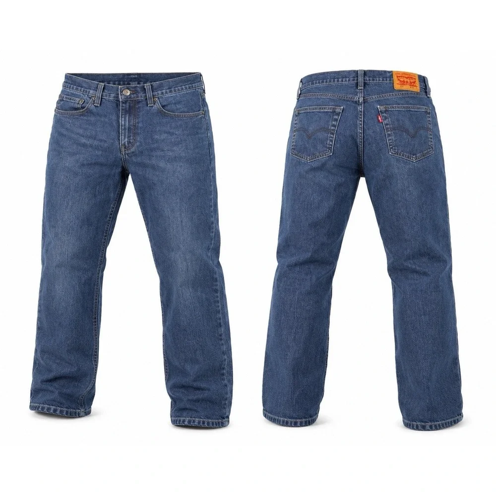 Levi's 511 Men's Blue Straight Fit Cotton Denim Jeans Dark 5-Pocket 34/34